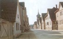 Stra&szlig;enansicht Nordhausen 1960