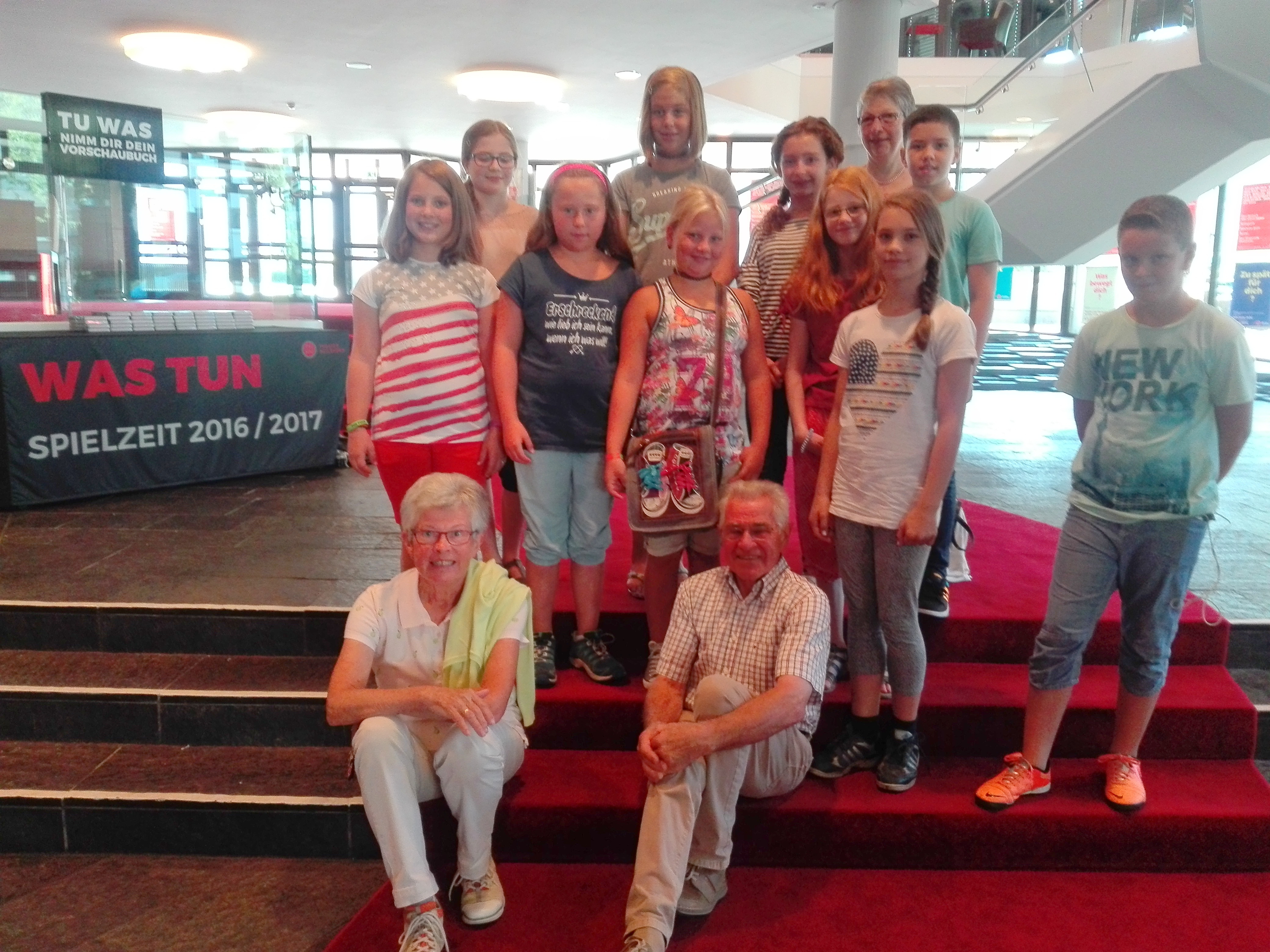 Beim Ferienprogramm  2016 im Theater Heilbronn