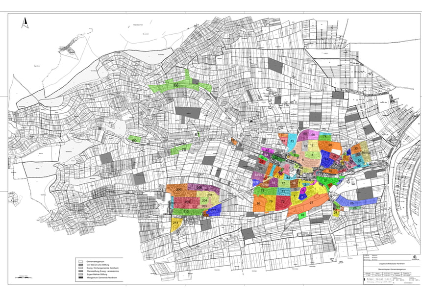 Übersichtsplan Bebauungspläne März 2025