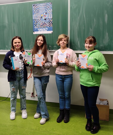 Von links nach rechts: Alina Seeger, Lana Baric, Annmarie Seidel, Lotta Hodorff