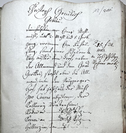 Güter- und Steuerbuch 1792