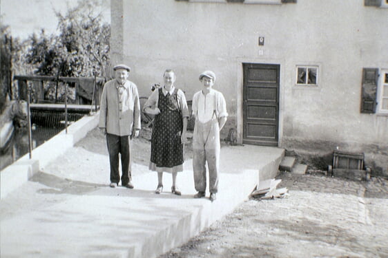 Willy Haldenwang mit Eltern