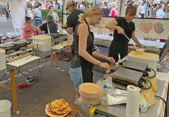 Lecker – die Parkfestwaffeln von Sunstorm.