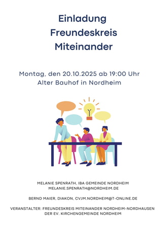 Einladung Freundeskreis Miteinander 20.10.2025