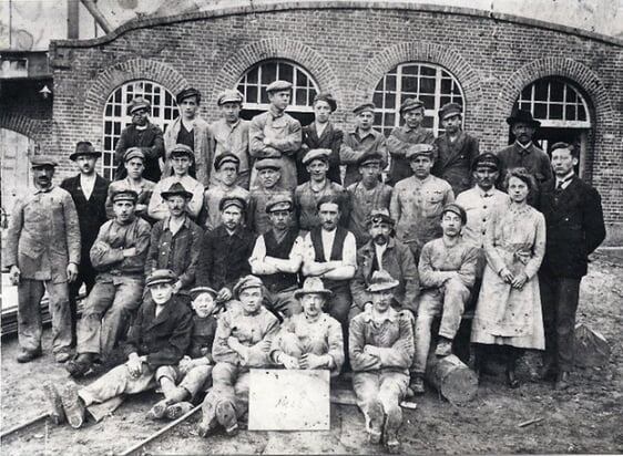 Die Belegschaft im Jahr 1922