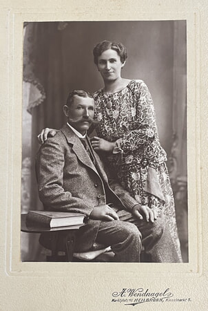 Adolf und Karoline Siegler (Wendnagel - Aufdruck)