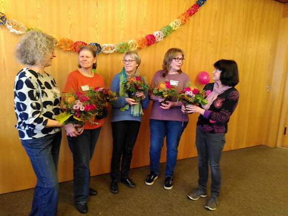 Auf dem Bild fehlen Birgit Becker und Cordula Würz.