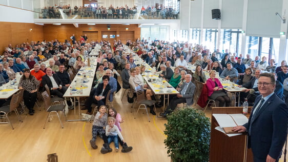 Der traditionelle Neujahrsempfang füllte die Festhalle