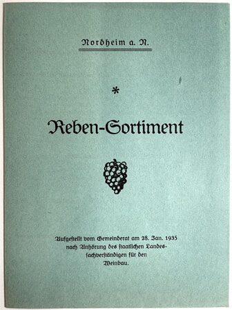 Rebensortiment 1935