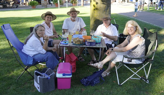 Gemütliche Runde beim After-Work Picknick