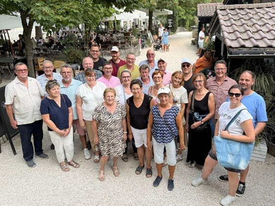 Gruppenfoto mit unseren Gästen am Parkfestsonntag