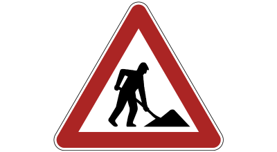 Bauarbeiten an der L 1106 bei Nordheim Richtung Leingarten