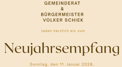 Einladung zum Neujahrsempfang am 11.01.2026