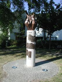 Waldenserkerze am Kelterplatz in Nordhausen