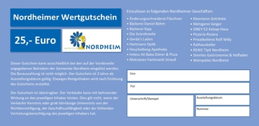Nordheimer Wertgutschein - Zweite Auflage