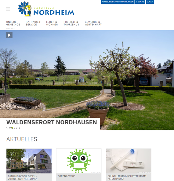 Neue Startseite Nordheim