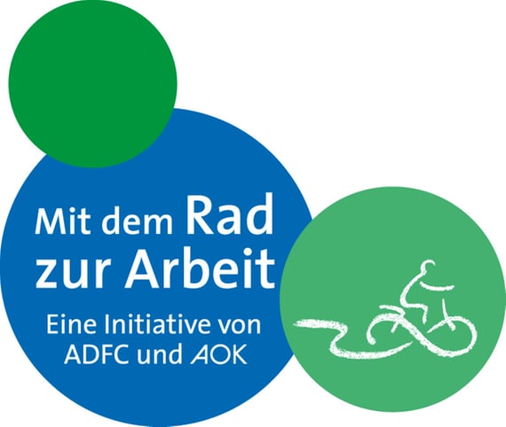 Logo mit dem Rad zur Arbeit