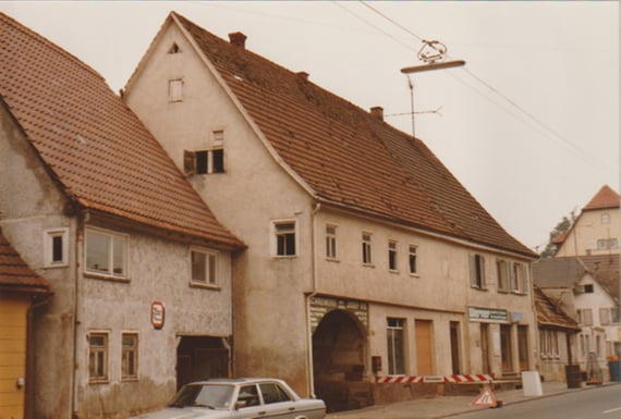 Bild Hauptstraße 1986 vor Abbruch