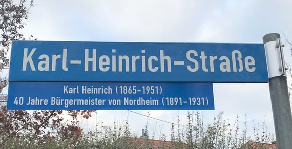 Straßenschild Karl-Heinrich-Straße