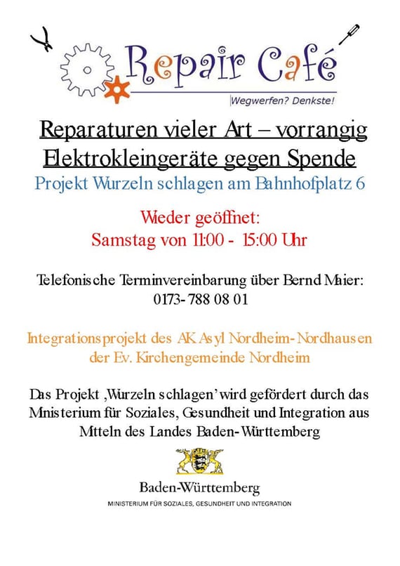 Bild Plakat Repaircafe
