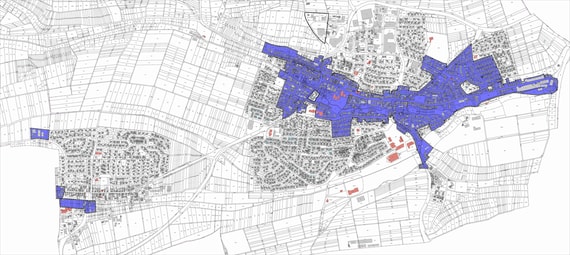 Lageplan öB Inkrafttreten Stellplatzsatzung