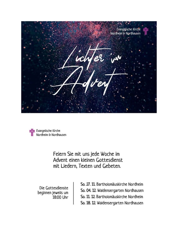 Flyer Lichter im Advent