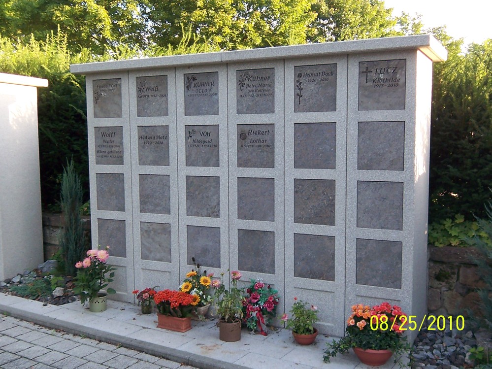 Was Passiert Mit Einer Urne In Einer Urnenwand Nordheim - Bestattungsformen